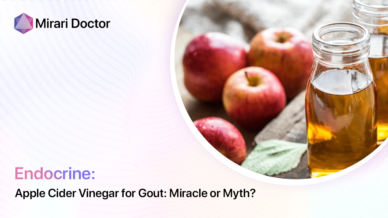 Apple cider vinegar for gout