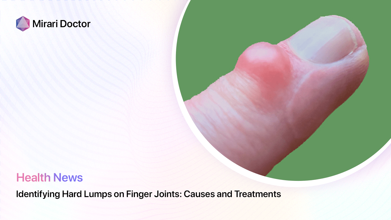 Identifying Hard Lumps On Finger Joints Causes And Treatments