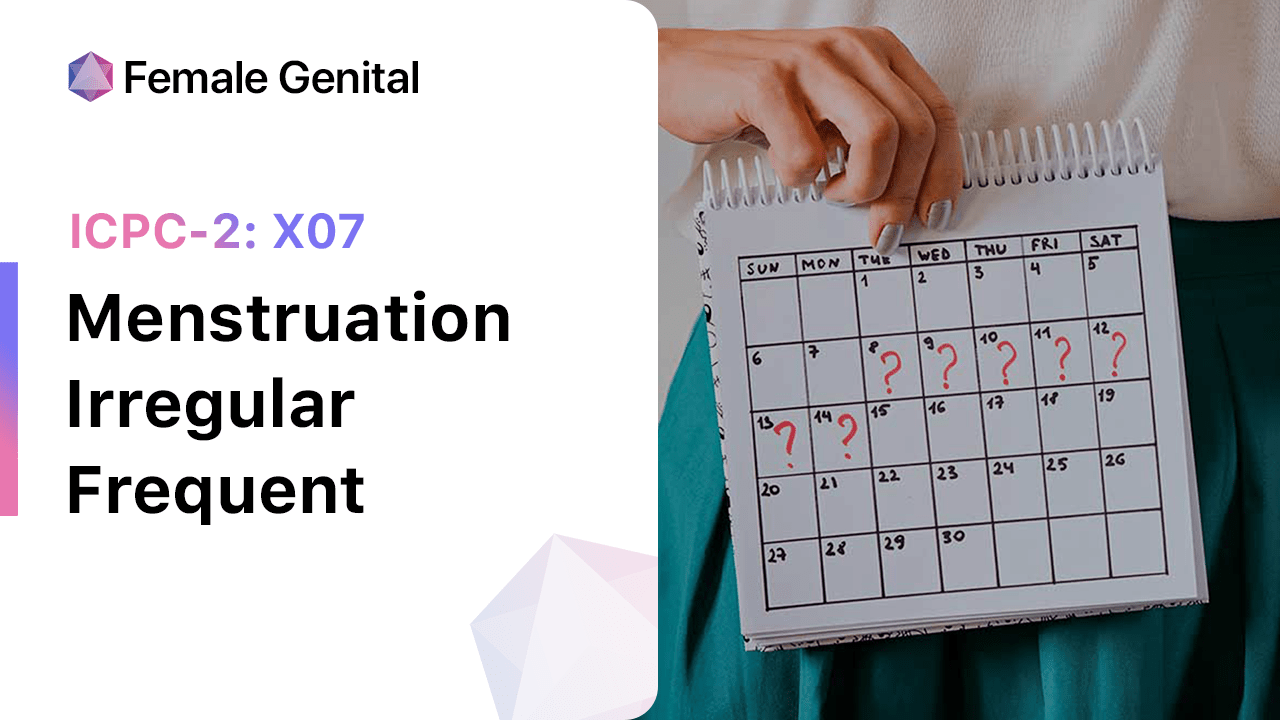 frequent menstruation with irregular cycle icd 10