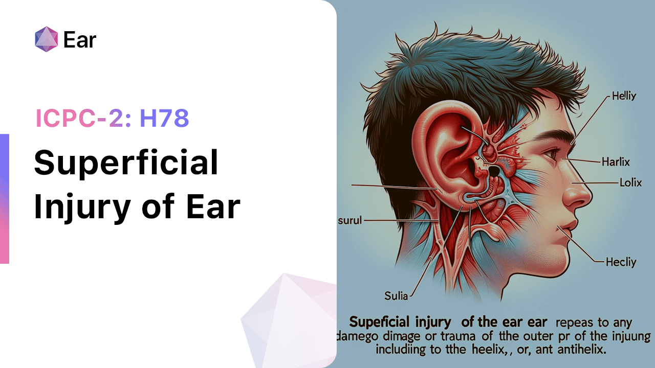 Superficial Injury of Ear (ICPC-2: H78)