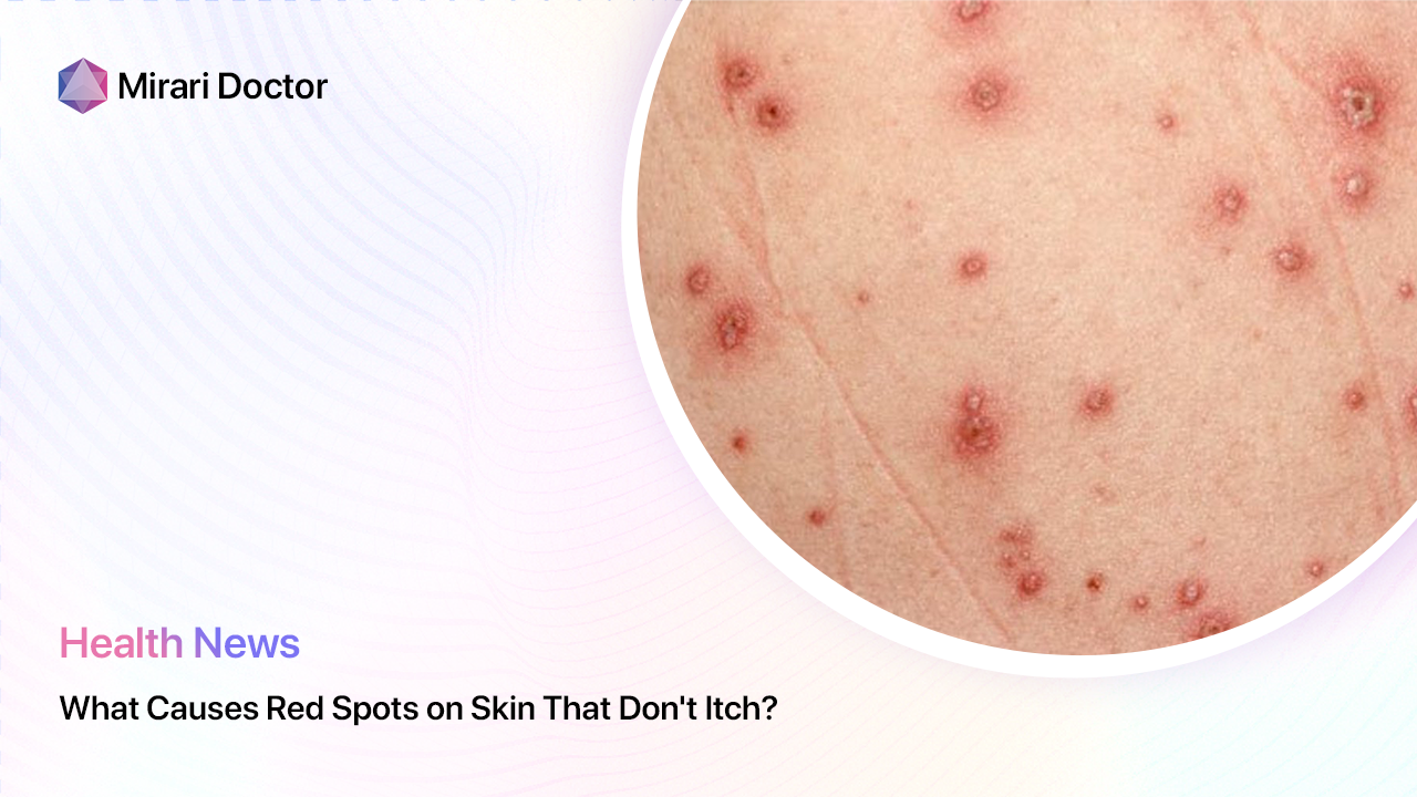Featured image for “What Causes Red Spots on Skin That Don’t Itch?”