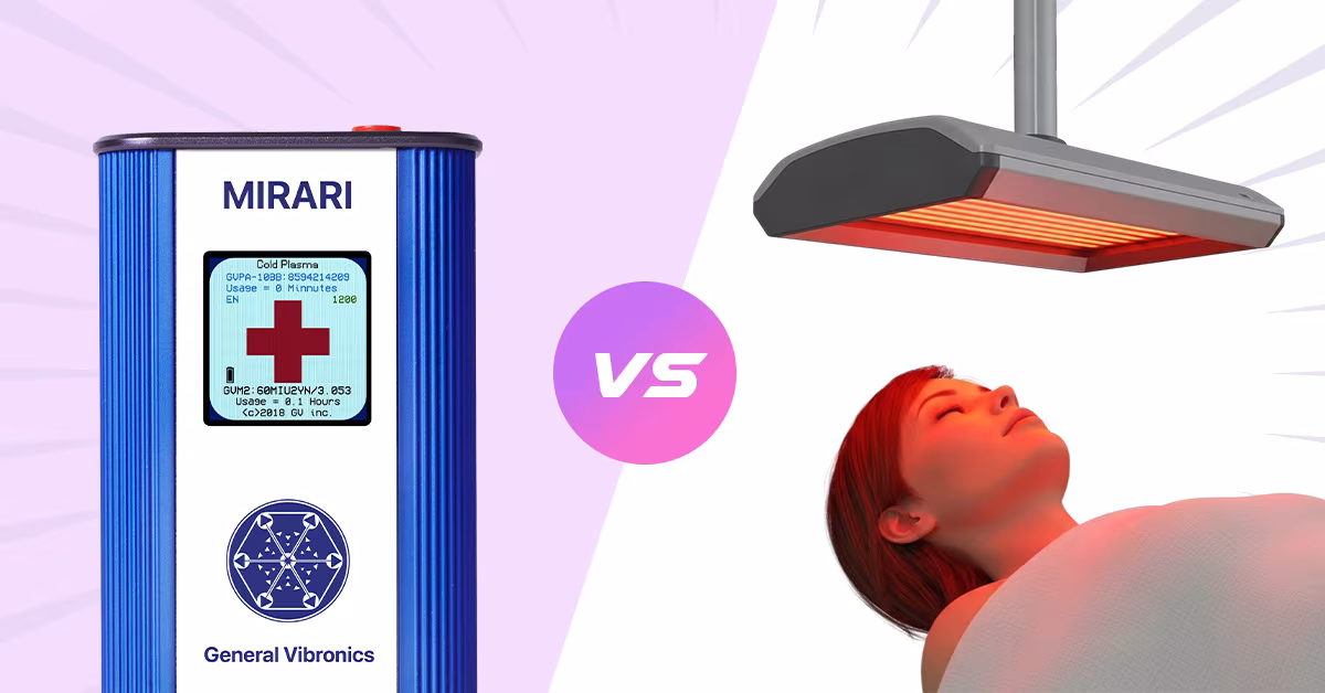 Featured image for “Mirari Cold Plasma vs Red Light Therapy: A Comprehensive Medical Comparison for Pain Management”