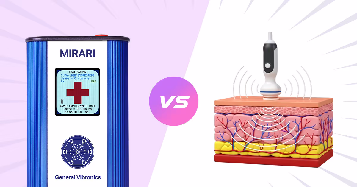 Featured image for “Mirari Cold Plasma vs Ultrasound Therapy: Which Works Better?”